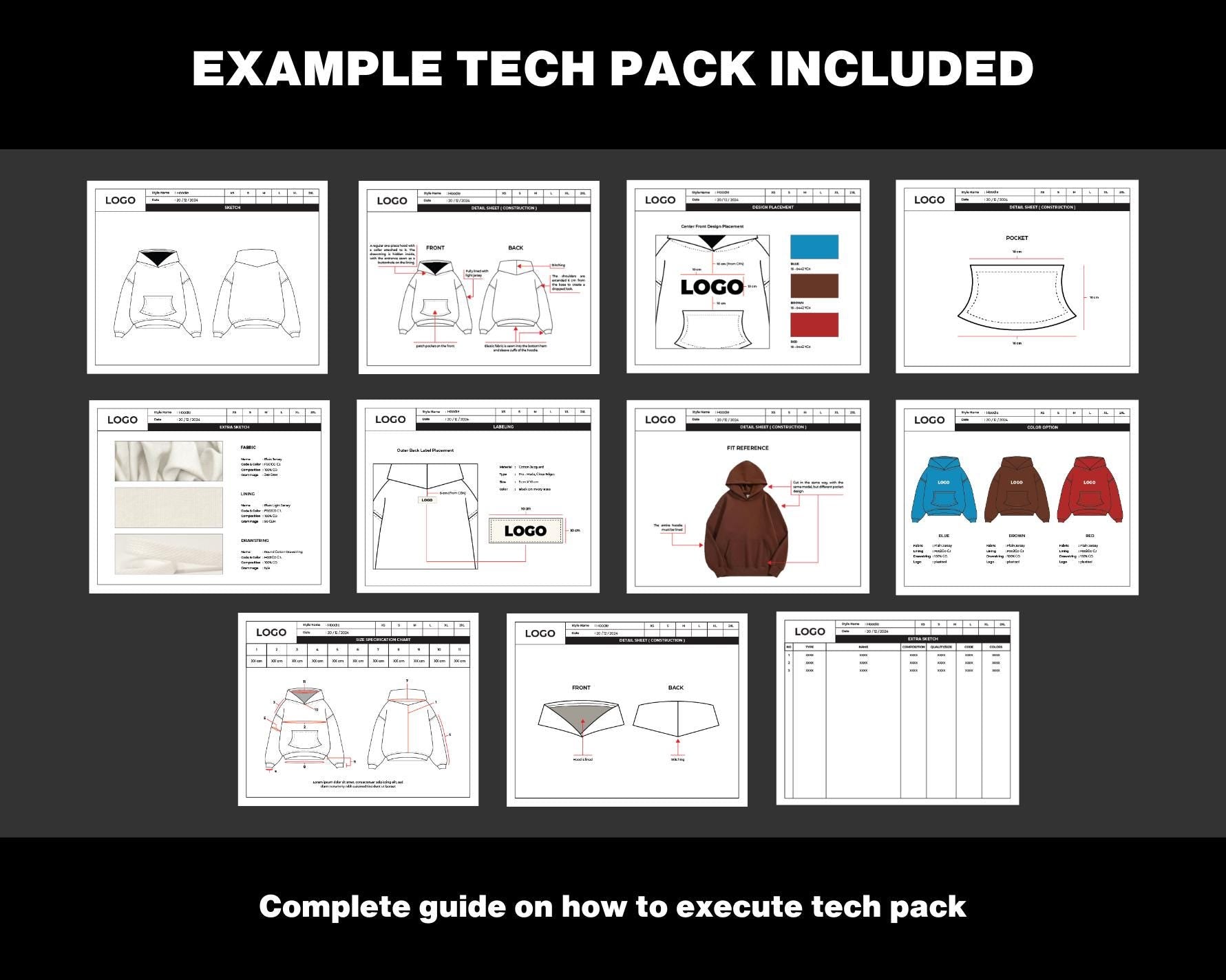 Customizable Fashion Tech Pack
