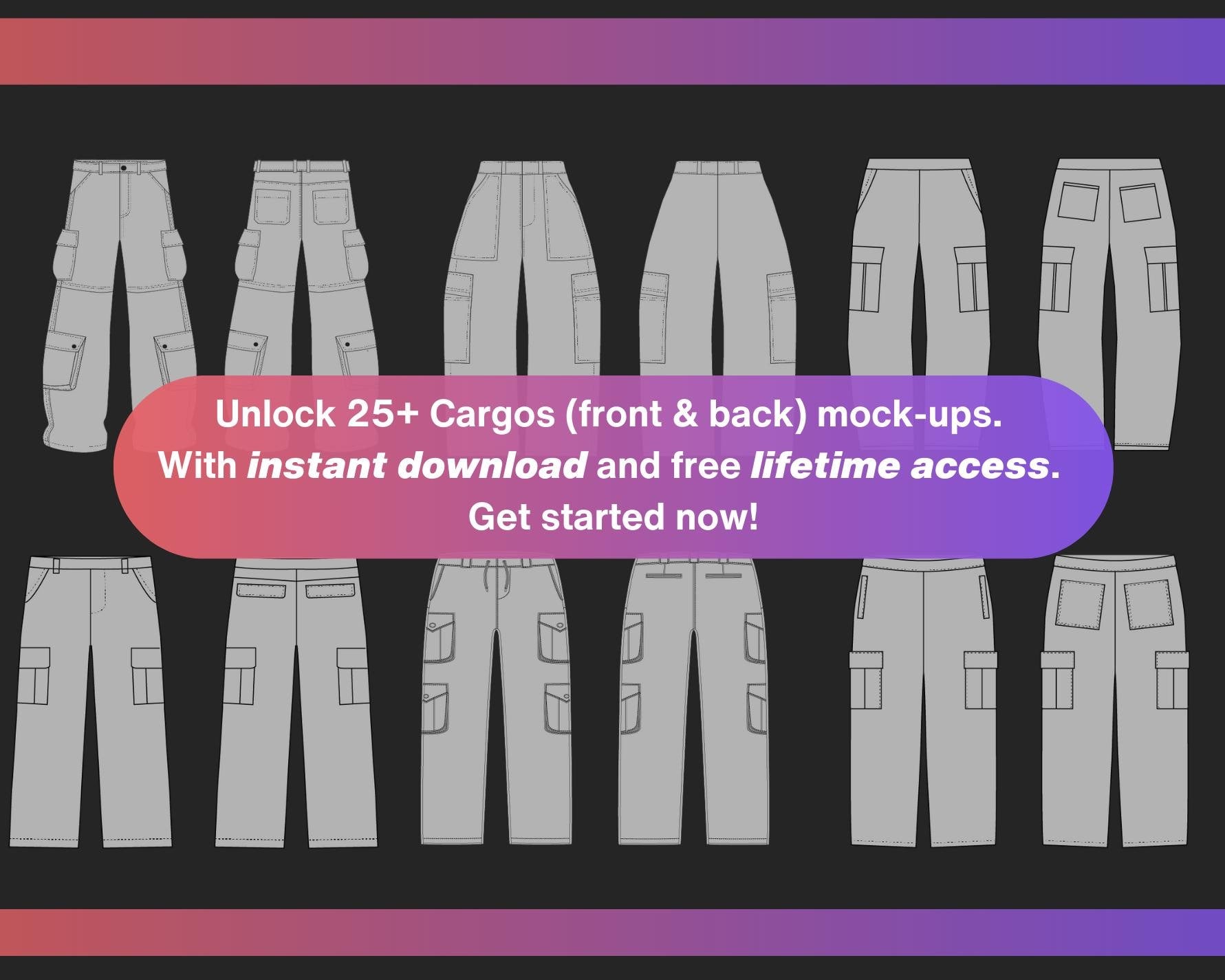 Cargo Pants Mockups Bundle