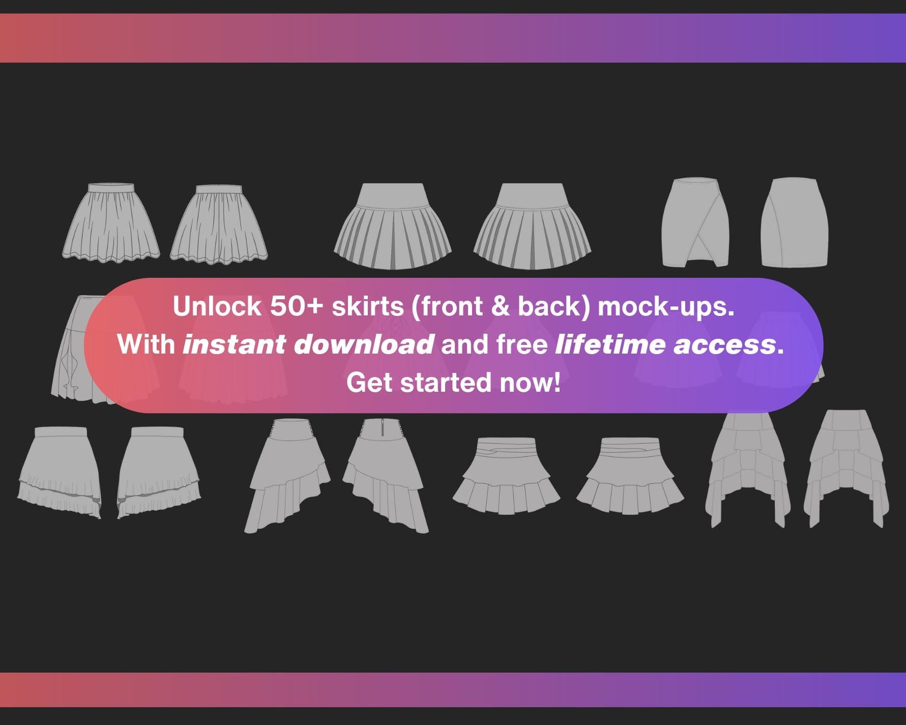 Skirts Mockups Bundle