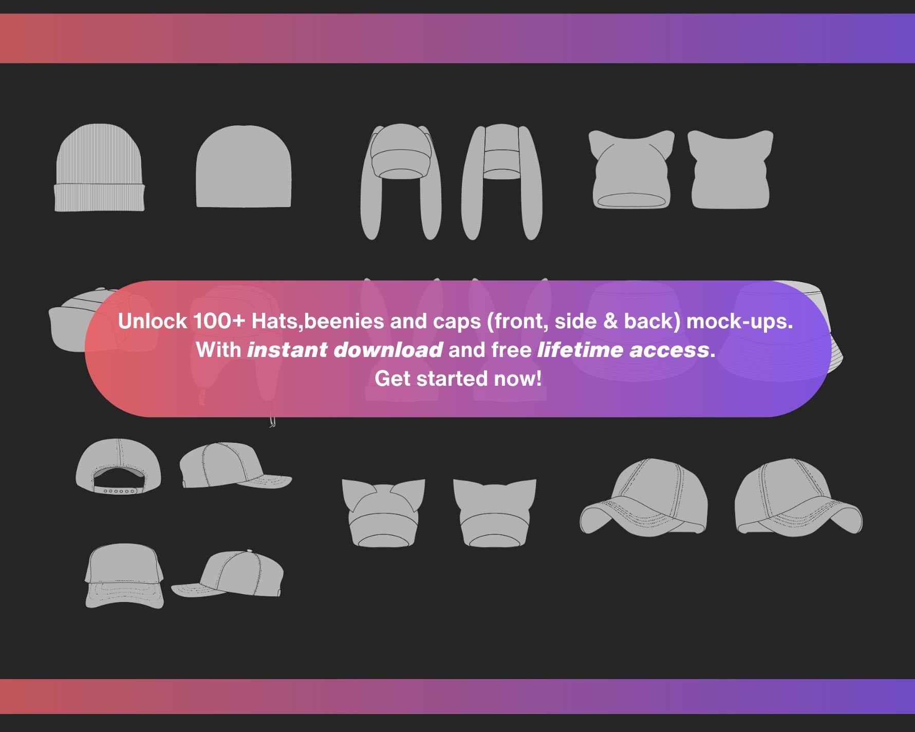 Headwears Mockups Bundle