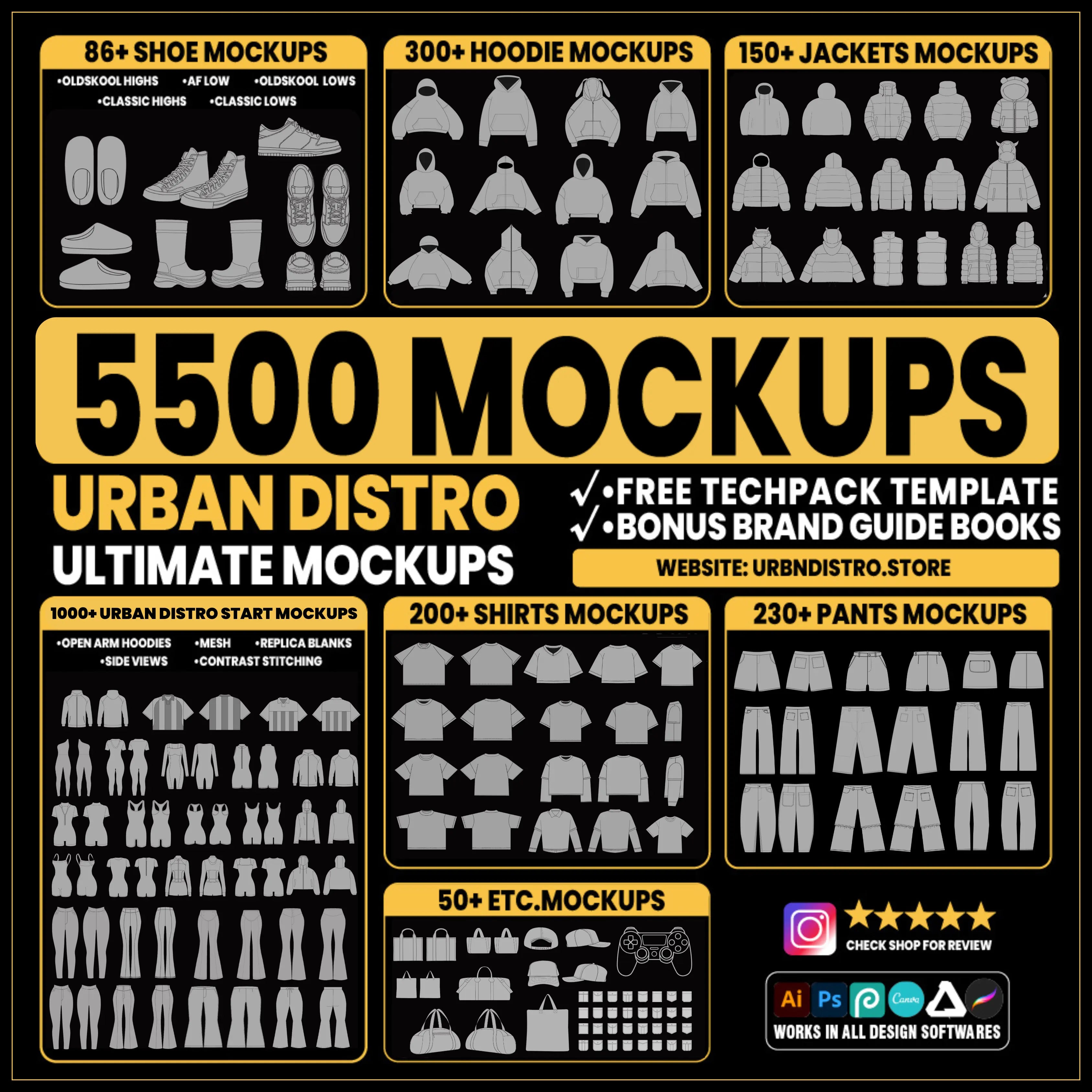 Ultimate Mockups Pack Urban Distro