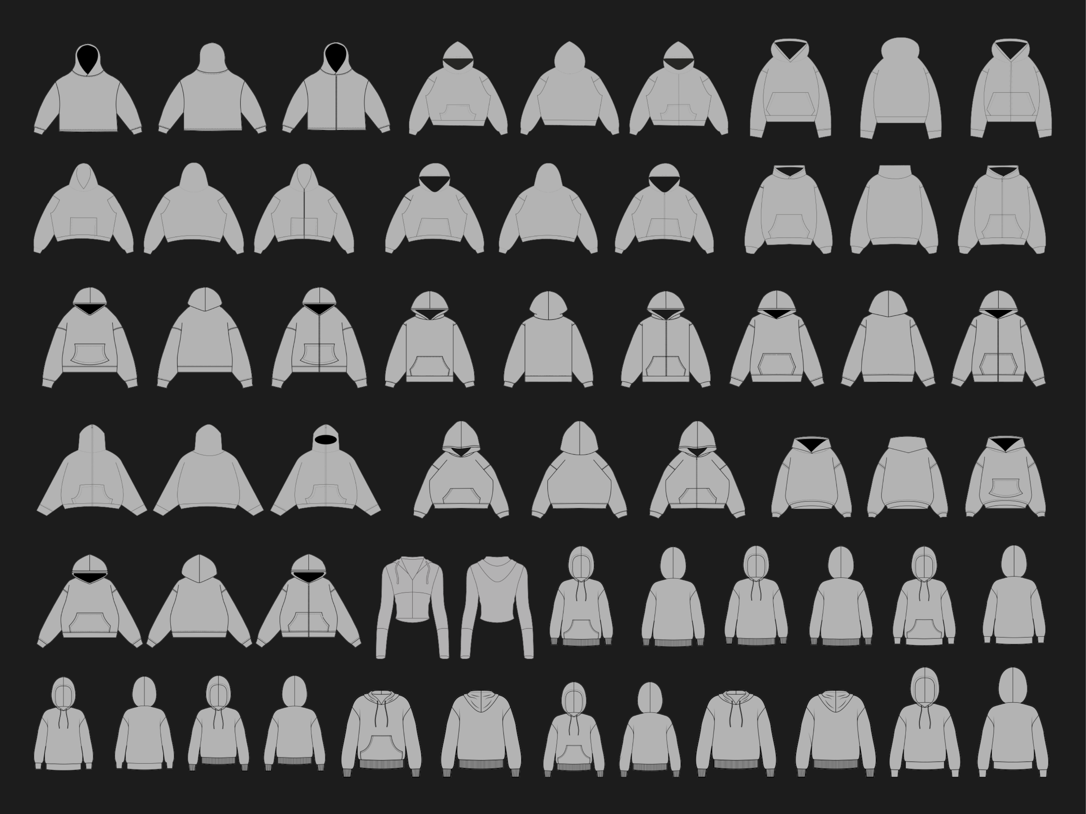 Hoodies Mockups Bundle