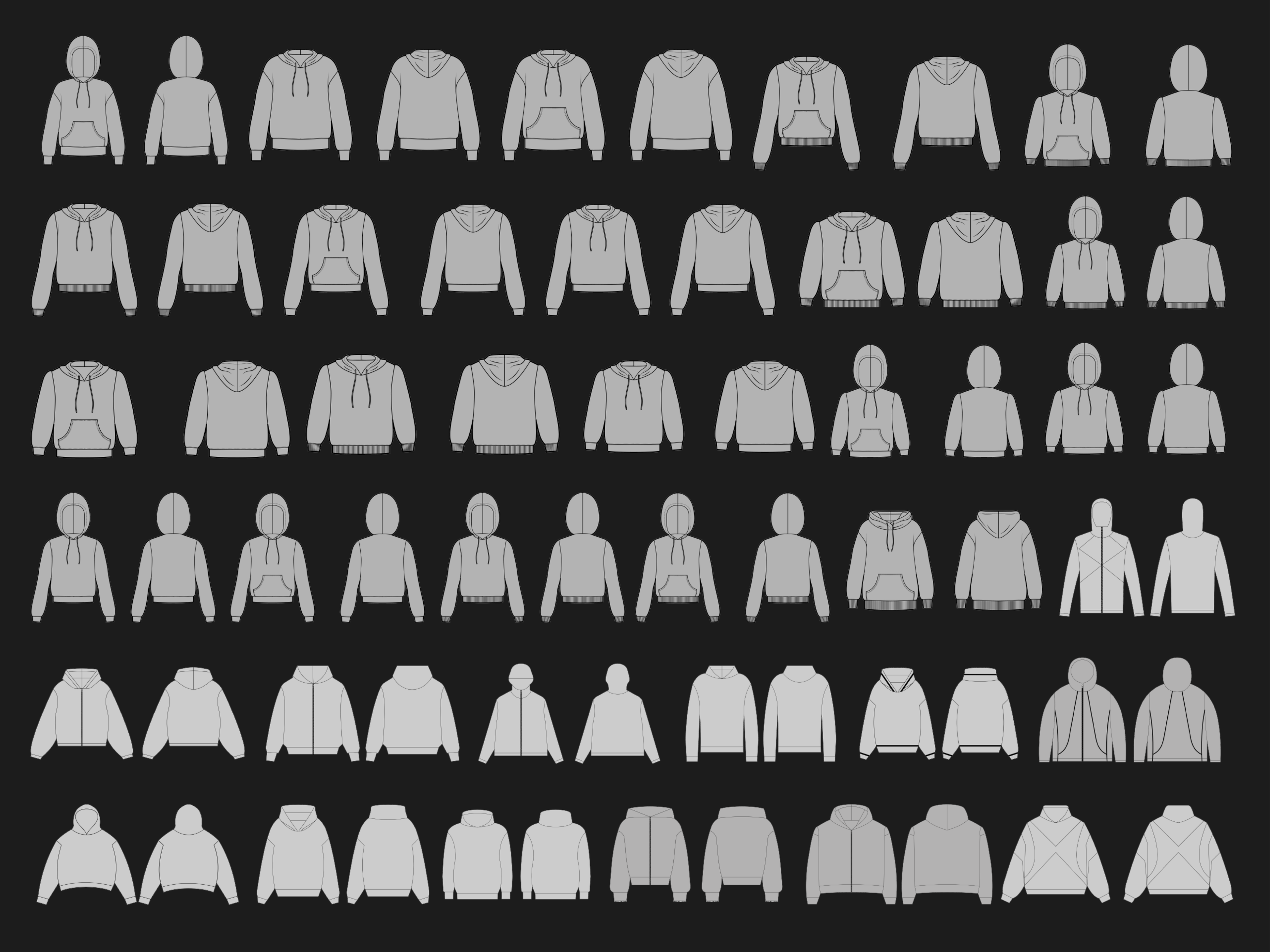 Hoodies Mockups Bundle