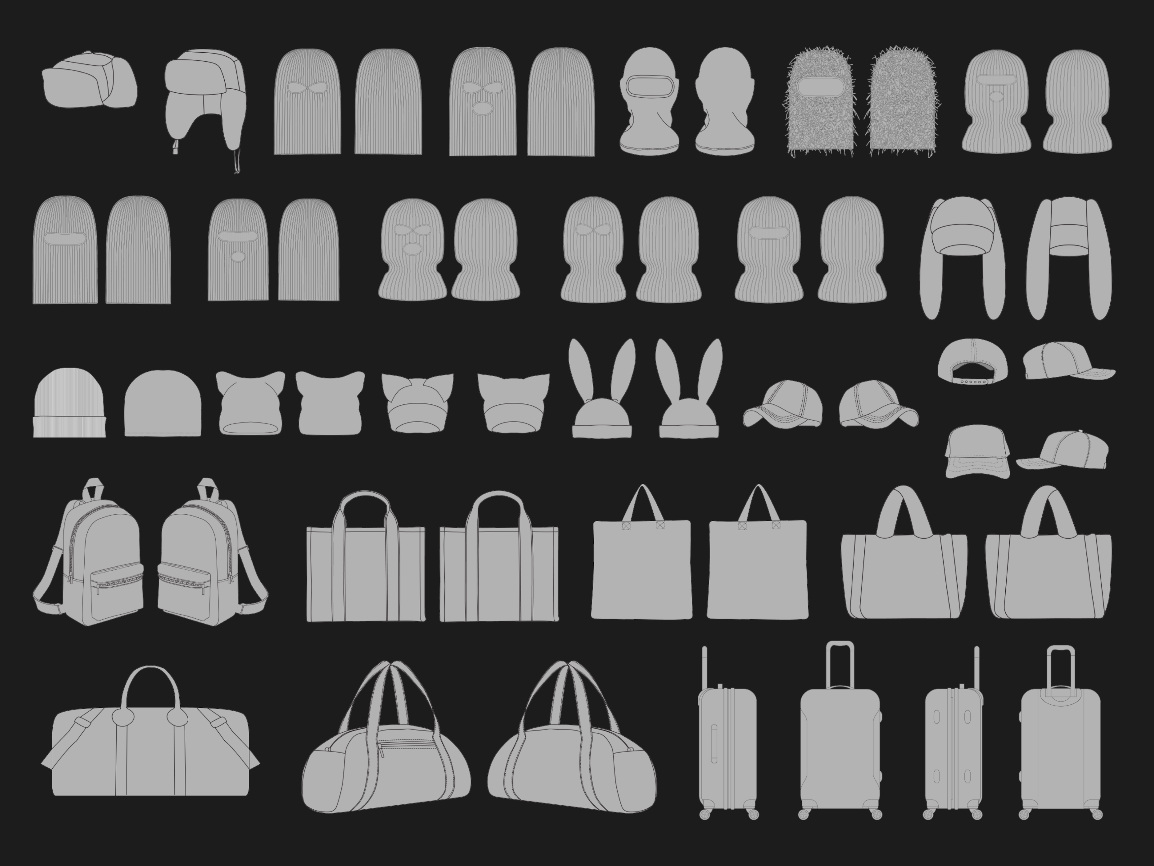 Headwears Mockups Bundle