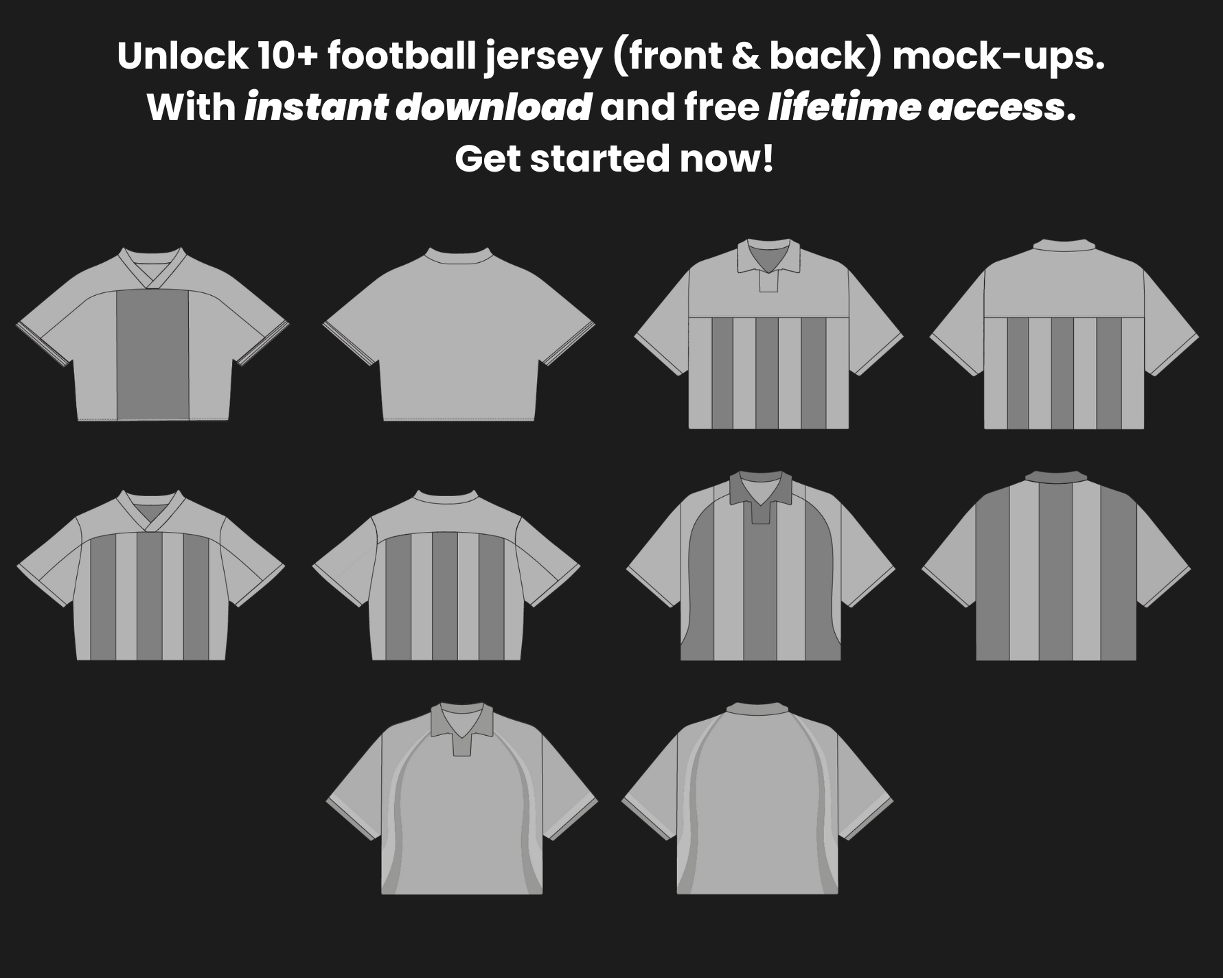 Jerseys Mockups Bundle