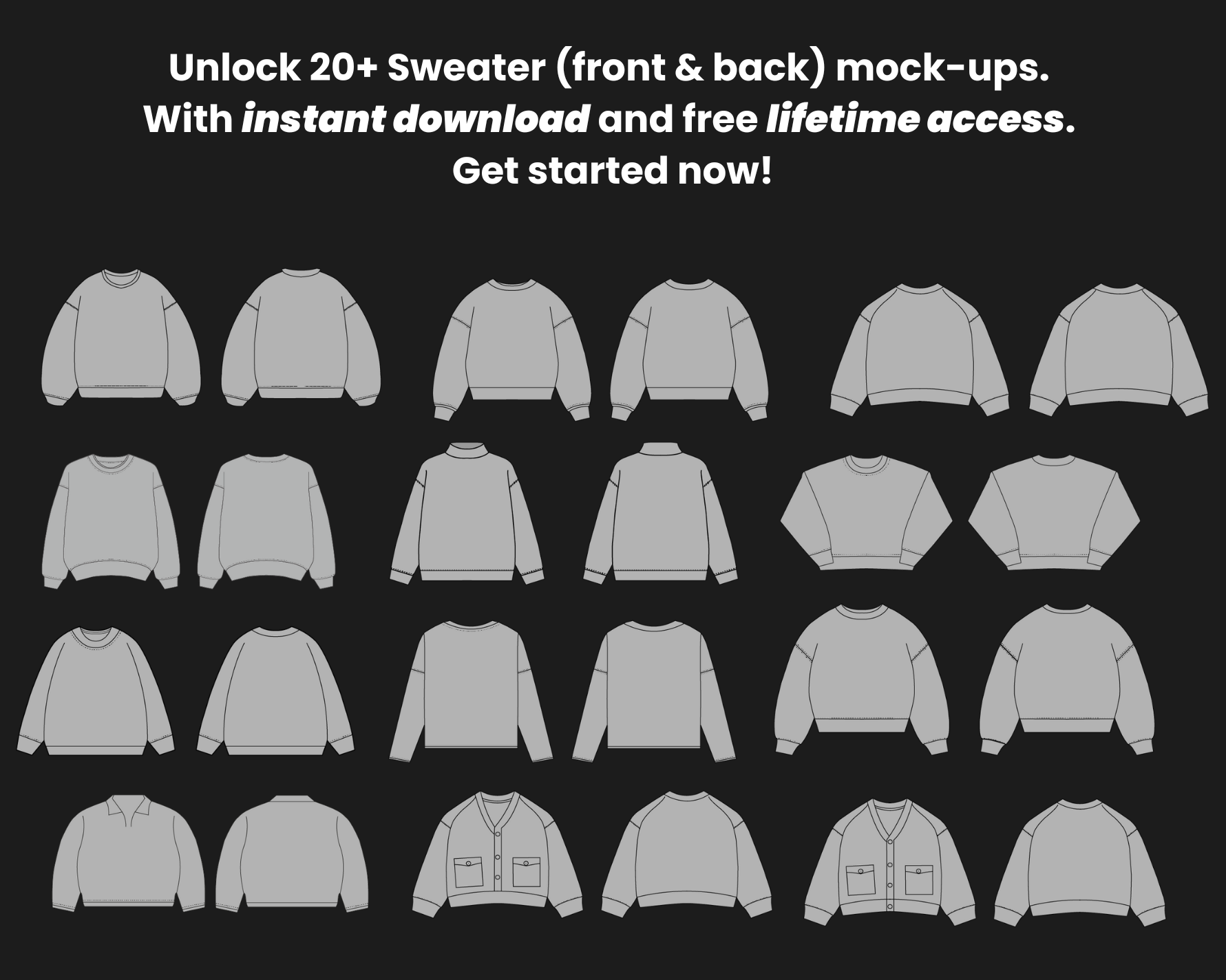 Sweaters Mockups Bundle