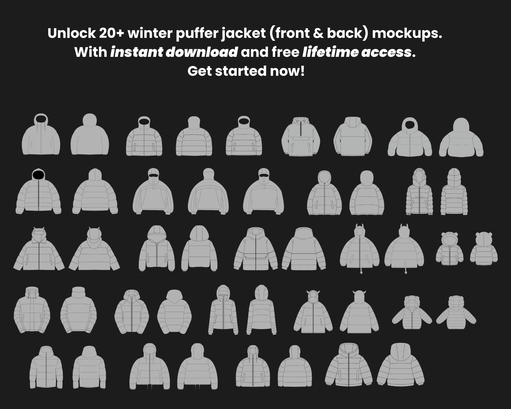 Puffer Jackets Bundle