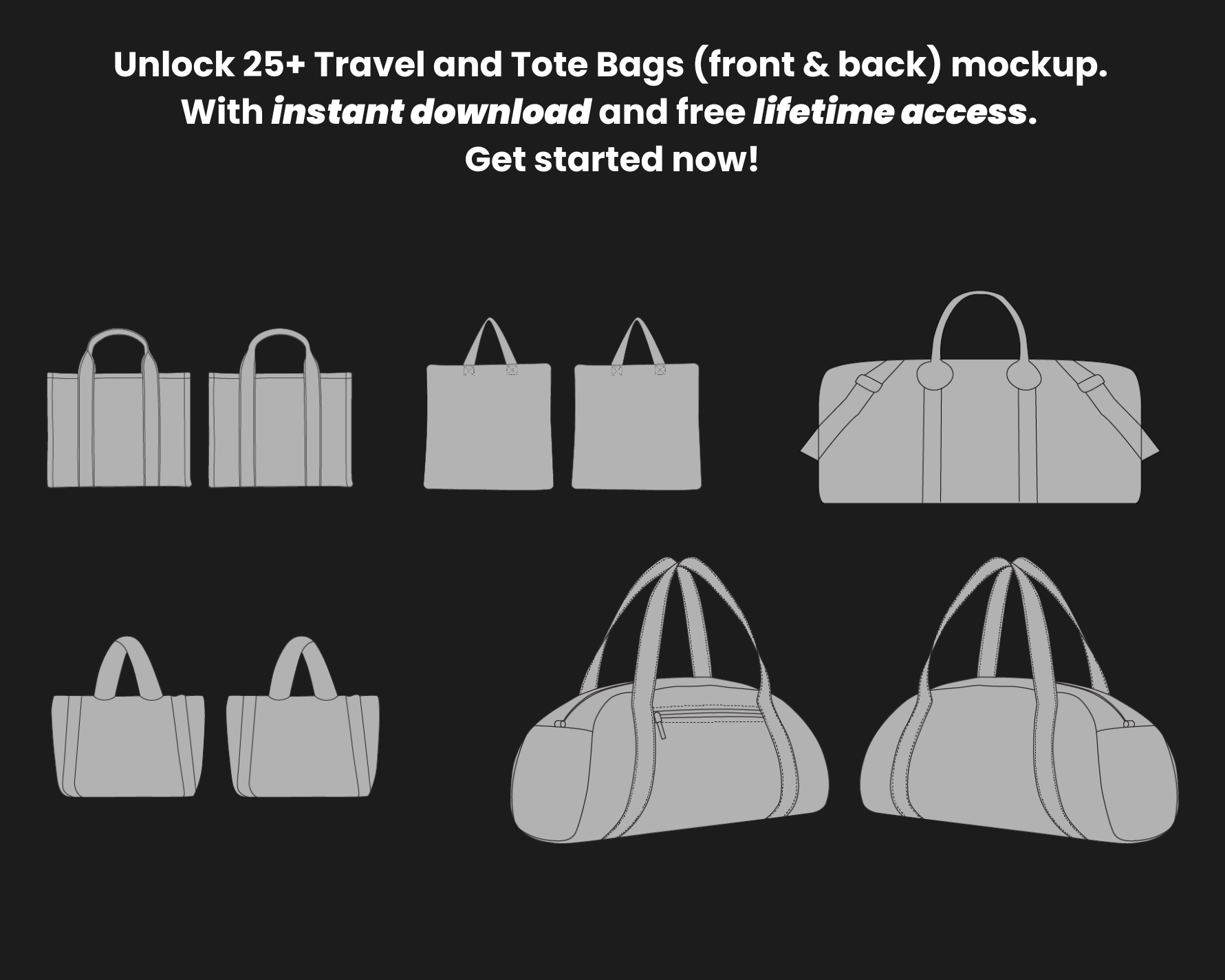 Tote Bags Mockups Bundle