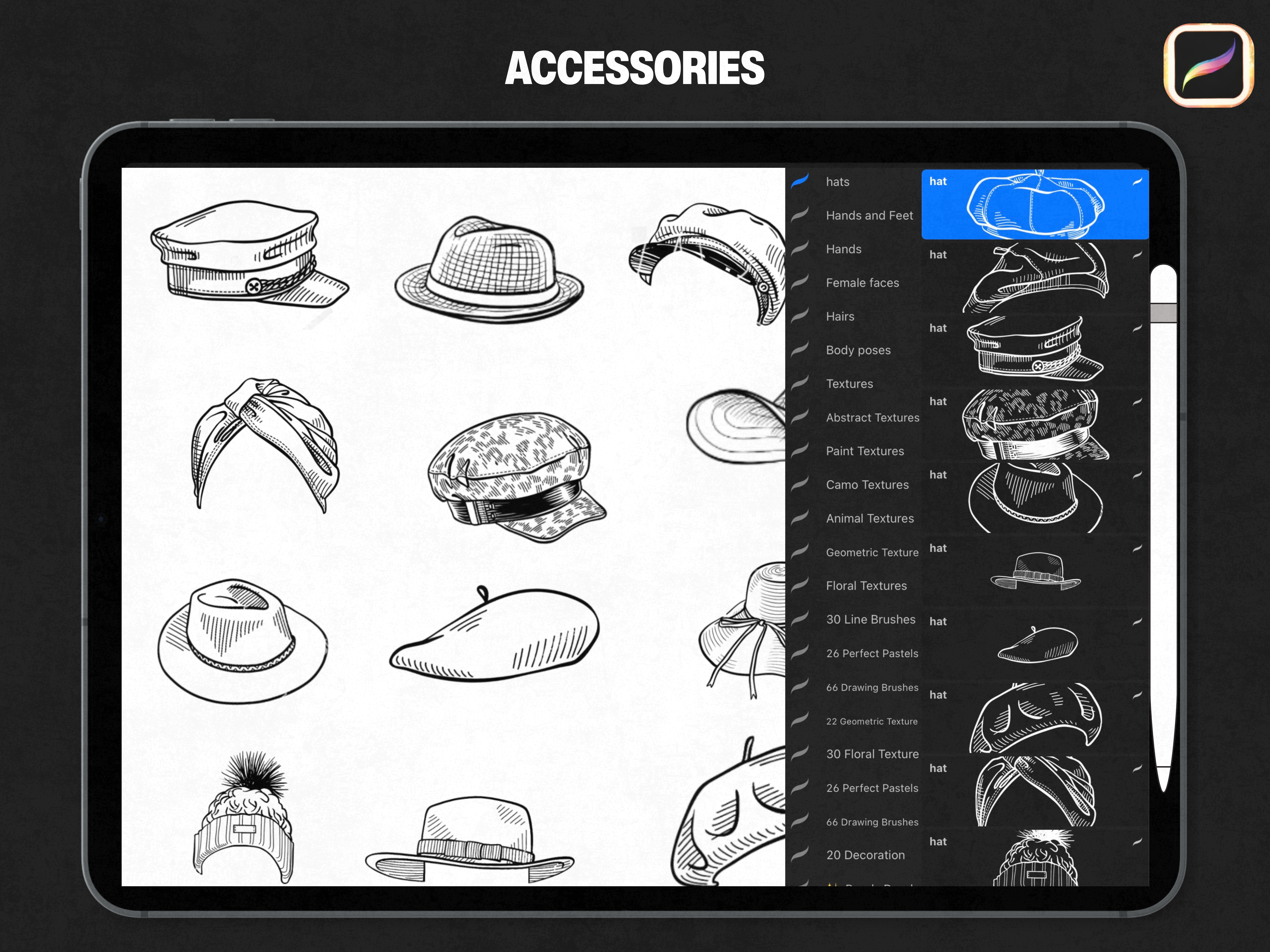 Procreate Fashion Brush pack