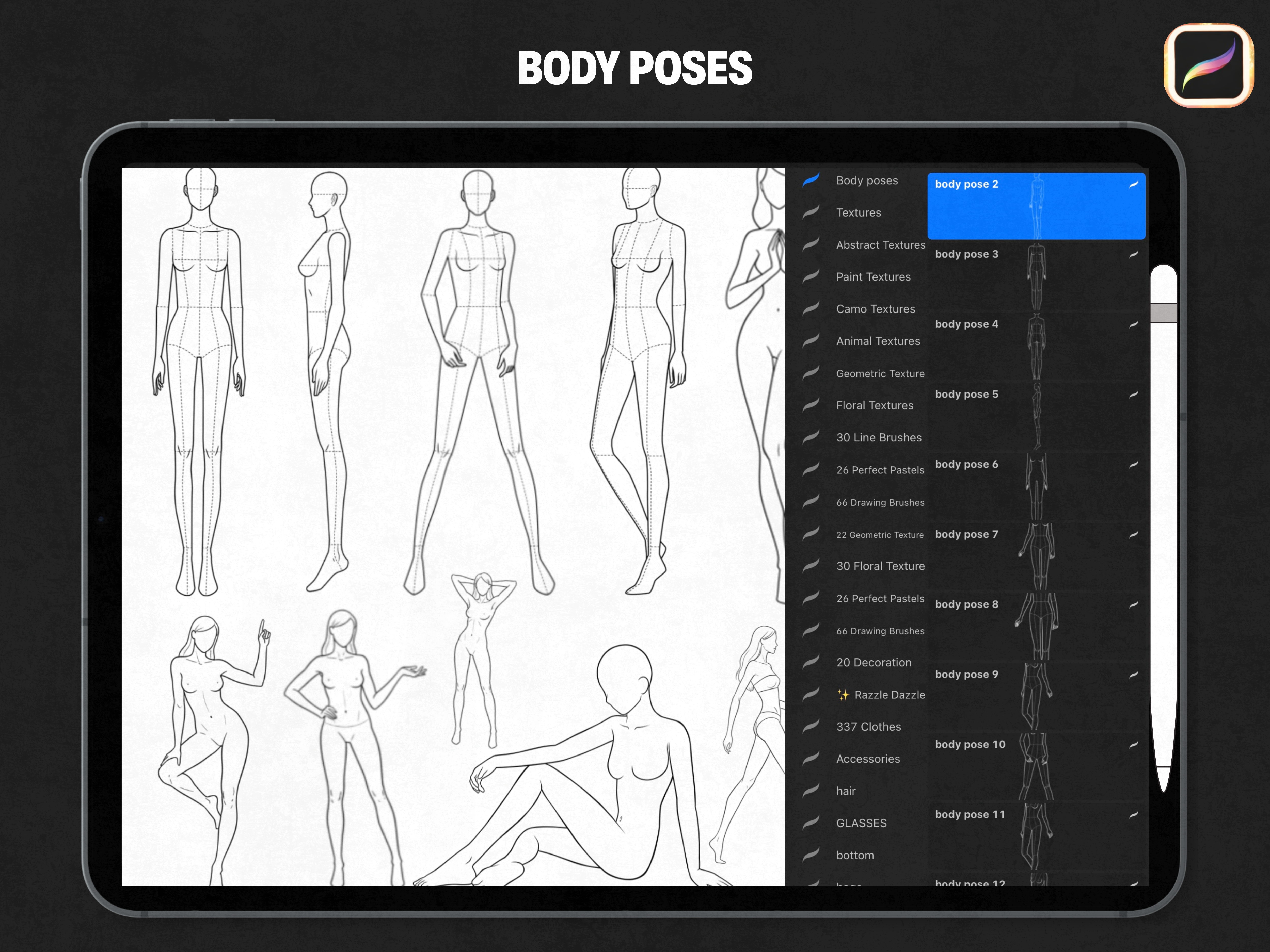 Procreate Fashion Brush pack
