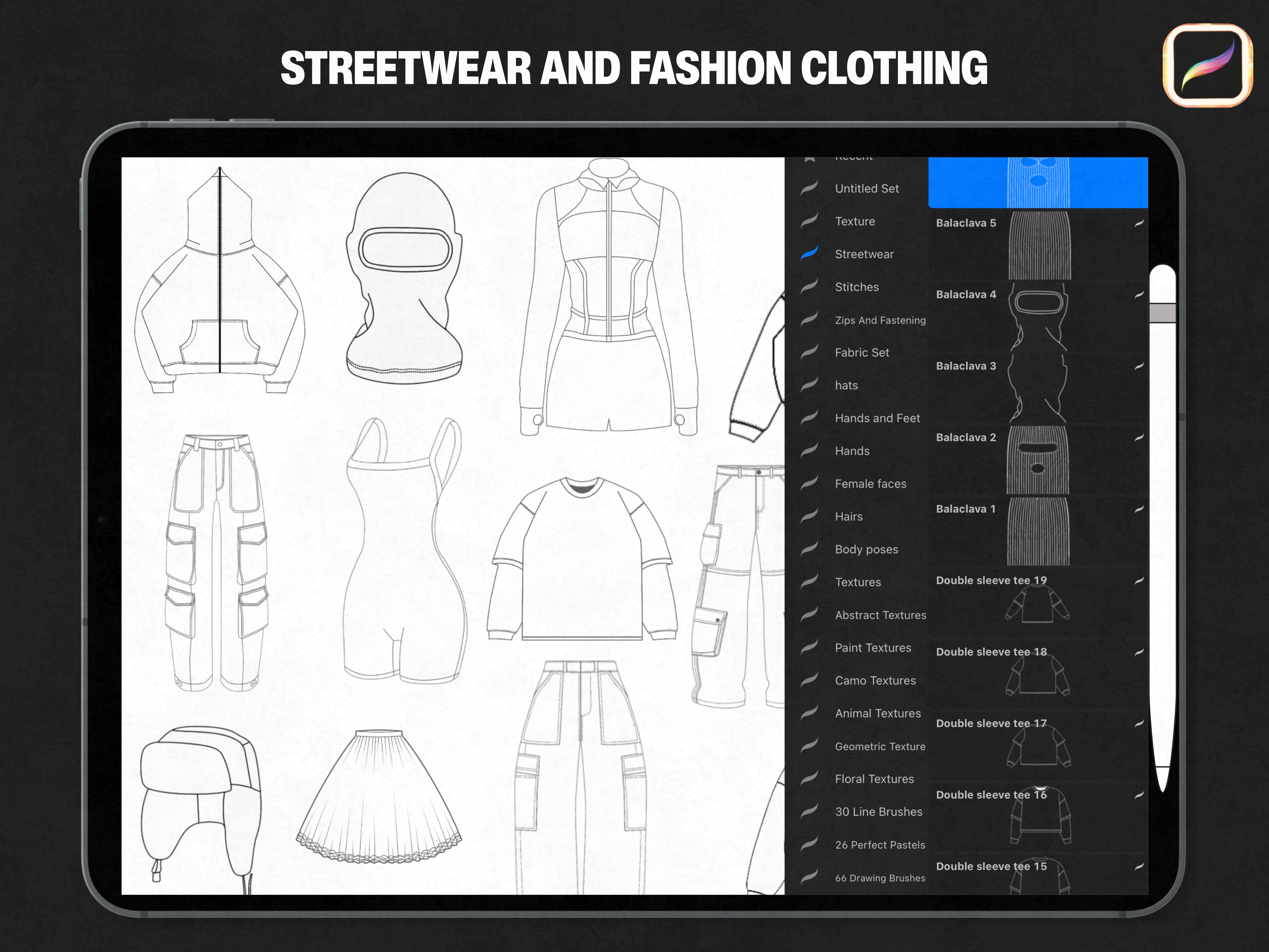 Procreate Fashion Brush pack