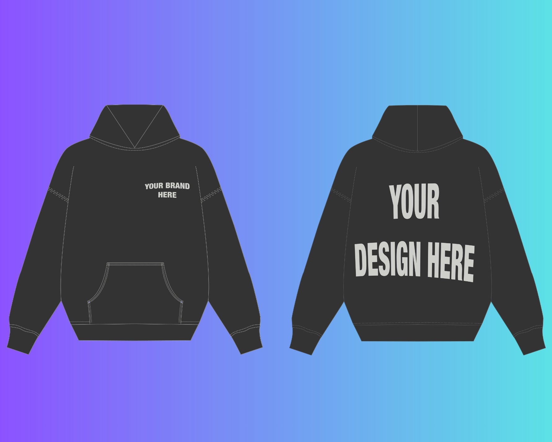 Hoodie 1 mock up mock up pack Clothing brand hoodie, t-shirt, jeans, , tees. clothing, tech pack,3mock upbundle adobe illustrator vector