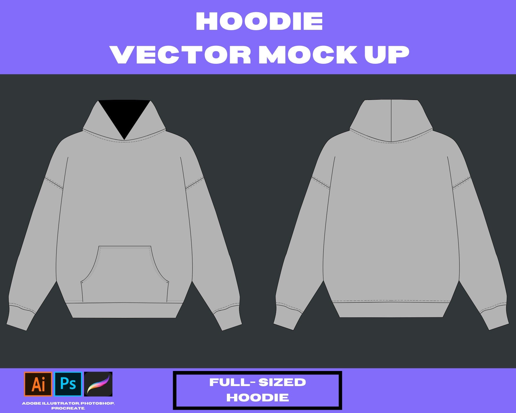 Hoodie 1 mock up mock up pack Clothing brand hoodie, t-shirt, jeans, , tees. clothing, tech pack,3mock upbundle adobe illustrator vector