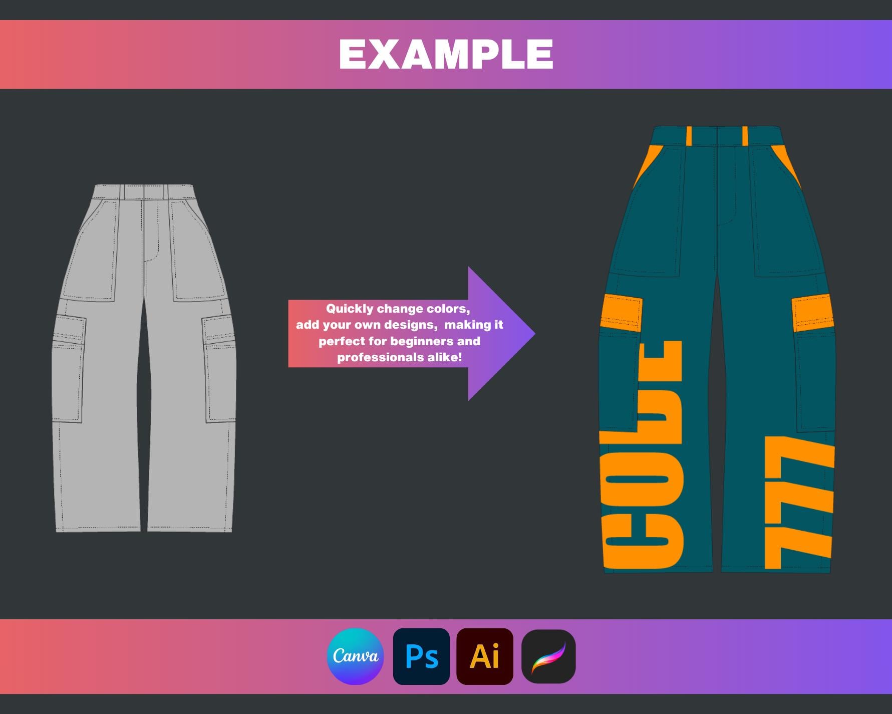 Cargo Pants Mockups Bundle