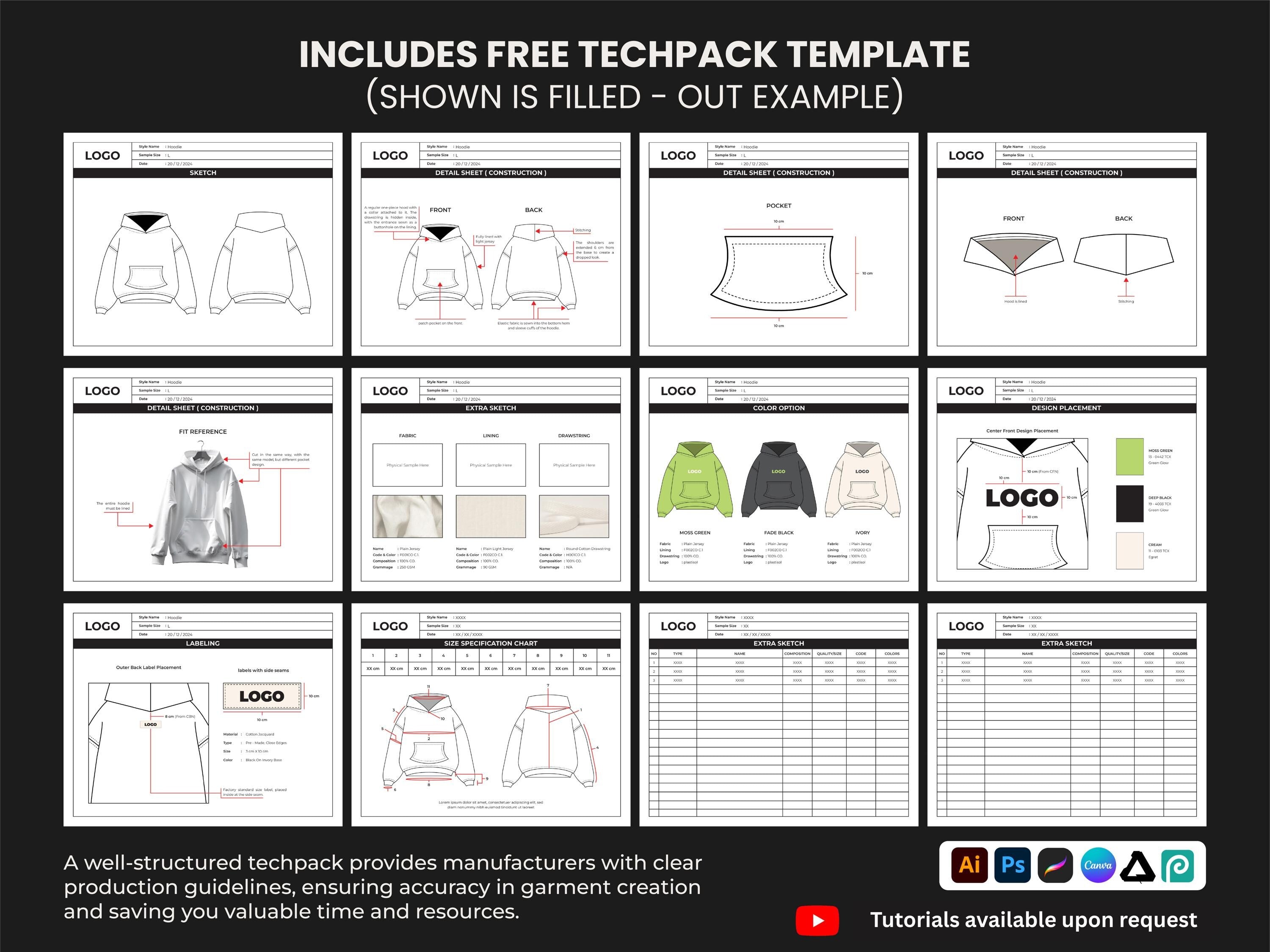 Streetwear vector mockups pack | 1600 clothing mockup templates for street fashion brands mega bundle, tshirt mockups and more ai, svg png