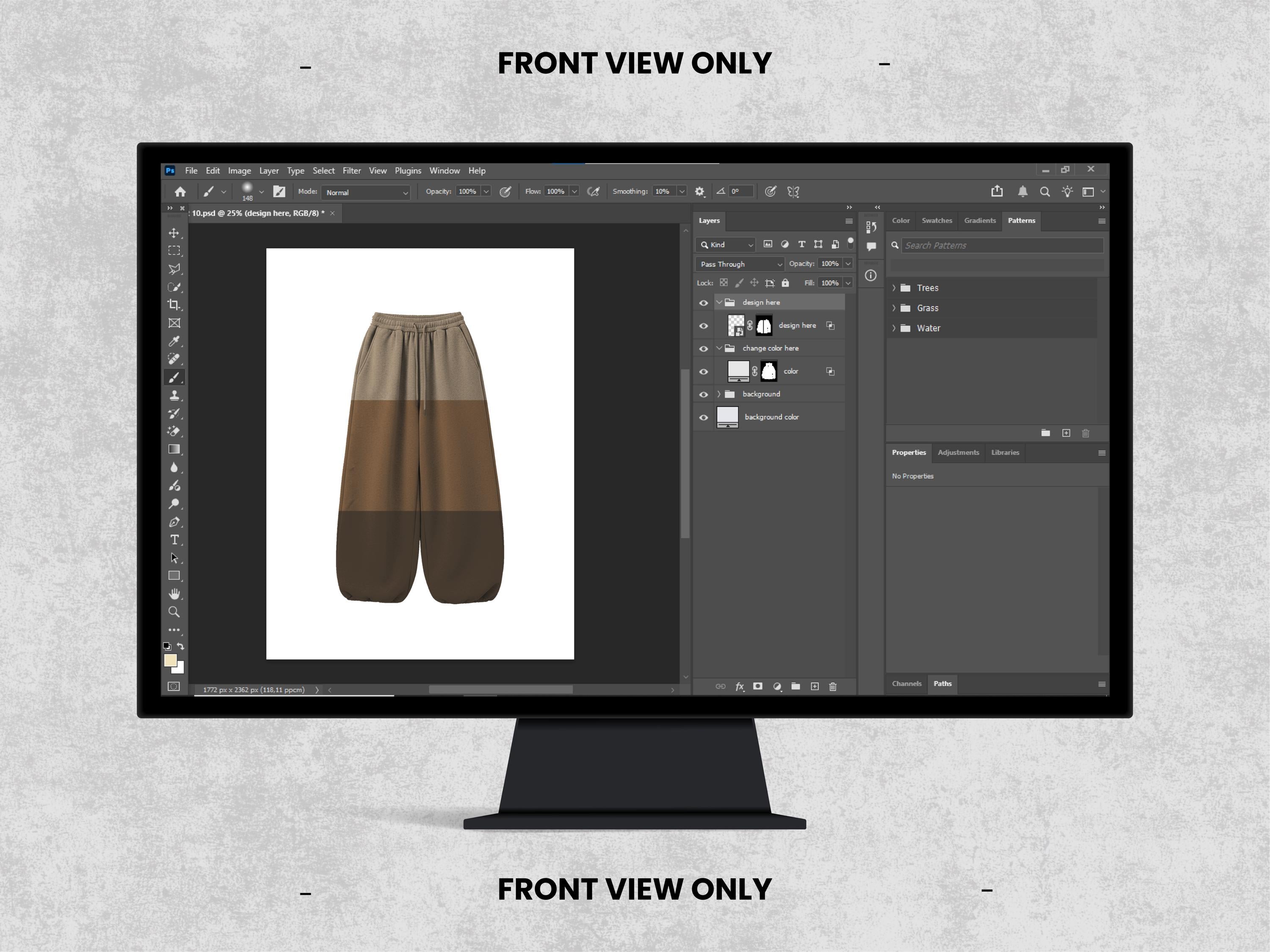 Realistic Sweatpants Mockups Bundle | 50 Streetwear Clothing Mockup pack | Front View